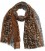 Sjaal Glitter Leopard 180x90cm Brown