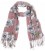Sjaal Flowers-Tassels 180x70cm Purple