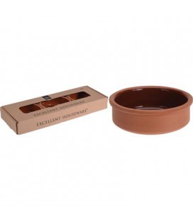 EXCELLENT HOUSEWARE TAPASSCHALEN TERRACOTTA 3 STUKS