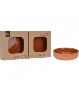 TAPASSCHALEN TERRACOTTA 2 STUKS