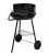BBQ BARBECUE OP WIELEN HALF OPEN ZWART