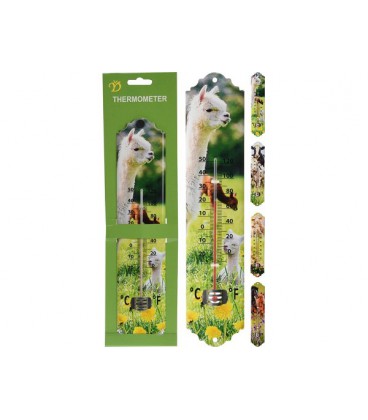 Thermometer met dierenprint 29,5cm