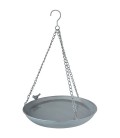 Esschert Design Grey Metal hangend vogelbad Ø30x6cm