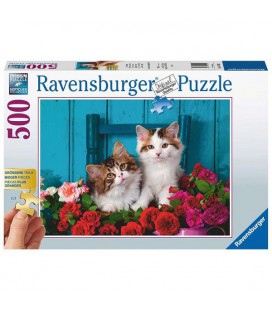 Ravensburger Katjes en rozen puzzel 500 stukjes