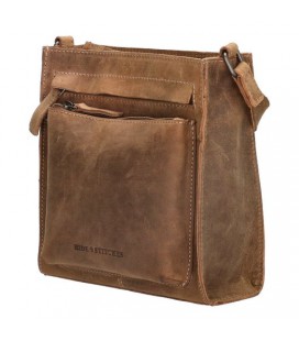 Hide & stitches idaho schoudertas - 006 bruin