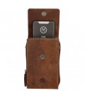 Hide & stitches idaho telefoontasje - 006 bruin