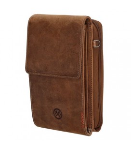 Hide & stitches idaho telefoontasje - 006 bruin