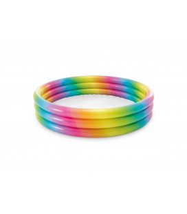 Intex zwembad Rainbow Ombre 3-ring 147x33cm