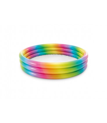 Intex zwembad Rainbow Ombre 3-ring 147x33cm