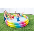 Intex zwembad Rainbow Ombre 3-ring 168x38cm