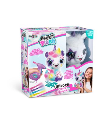 AIRBRUSH PLUCHE UNICORN