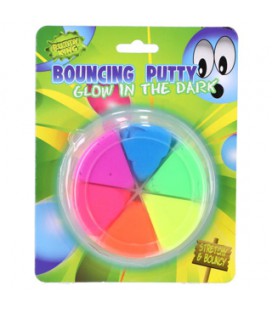 Putty Stuiter 6 Kleuren Glow In The Dark