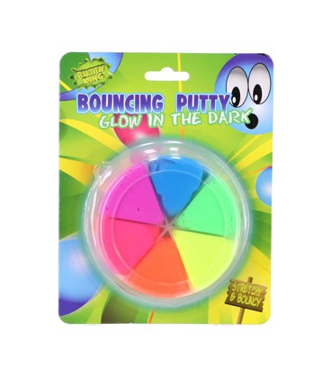 Putty Stuiter 6 Kleuren Glow In The Dark