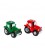 Spaarpot aardewerk tractor groen/rood ass