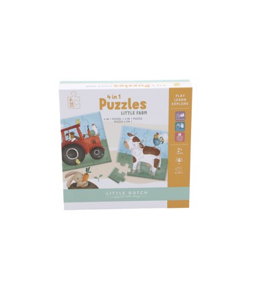 Little Farm 4 In 1 Puzzel