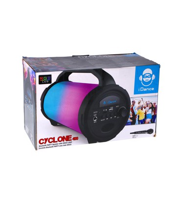 Idance party speaker cyclone met microfoon