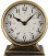 Klok rond Caroline S metaal 13x6,5x15cm