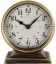 Klok rond Caroline S metaal 13x6,5x15cm