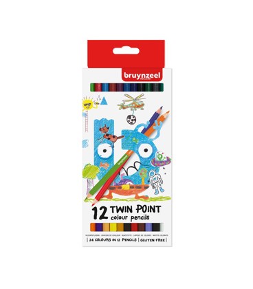 Twin Point Kleurpotloden Bruynzeel 12 Stuks