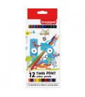 Twin Point Kleurpotloden Bruynzeel 12 Stuks