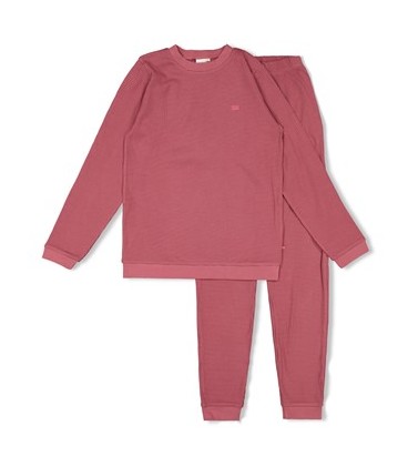 Wafelpyjama - Family Limited Edition  Kleur: Berry (uitverkocht)
