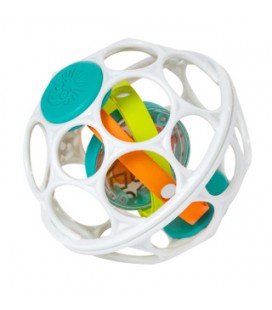 Oball Spinner Rattle wit/groen