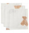 Monddoekje Hydrofiel 31x31cm - Teddy Bear - 3 Stuks