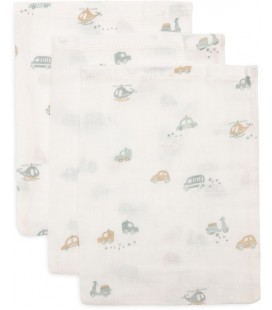 Jollein Baby Hydrofiel Washandje 15x20cm - Baby Washandje - On The Go - 3 StuksWashandje Hydrofiel - On The Go - 3 Stuks