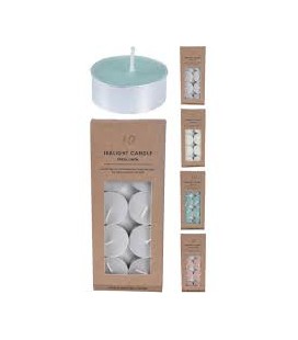 Theelichten Set 10st 4 Ass. Geur  /word assorti per stuk geleverd