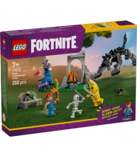 LEGO 77075 Fortnite Peely en Sparkplugs Kamp