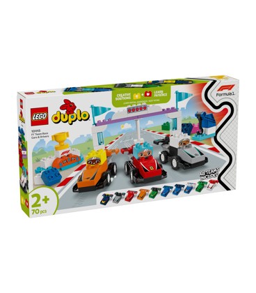 LEGO 10445 DUPLO F1 team racewagens en coureurs