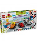 LEGO 10445 DUPLO F1 team racewagens en coureurs