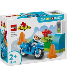 LEGO 10471 Duplo Town Blauwe Politiemotor
