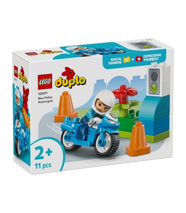 LEGO 10471 Duplo Town Blauwe Politiemotor