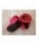 Stoffen slofje fuchsia roze  - melton