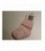 Melton  Licht roze/wit grote streep babysokjes