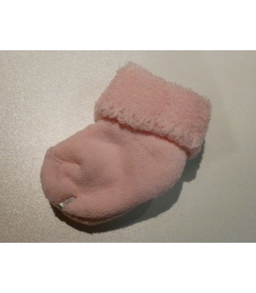 Melton - de eerste baby sokjes wit, roze en blauw