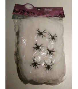deco - spinnenweb met spinnen