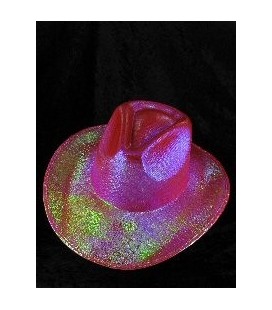 Roze glitter disco hoed