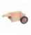 Aanhanger met roze wielen