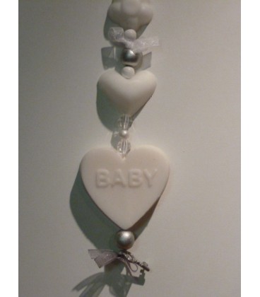 zeepketting baby hartje