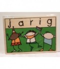 Houten kaart - Jarig