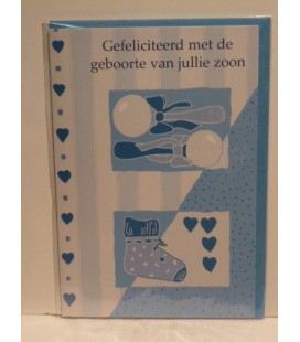 Kaart met baby accessoires