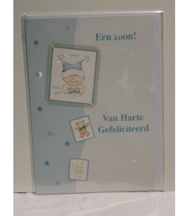 Kaartje "een zoon"