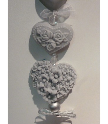 Zeepketting 3 hartjes & madelief