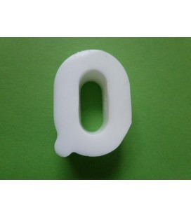 Zeepletter alfabet Q