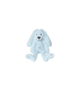 Knuffel blauw konijn Richie tiny 28 cm