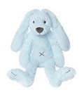 Knuffel blauw konijn Richie tiny 28 cm