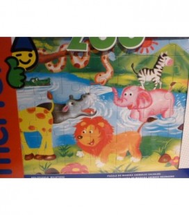 houten puzzel wilde dieren / jungle