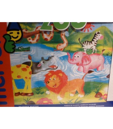 houten puzzel wilde dieren / jungle